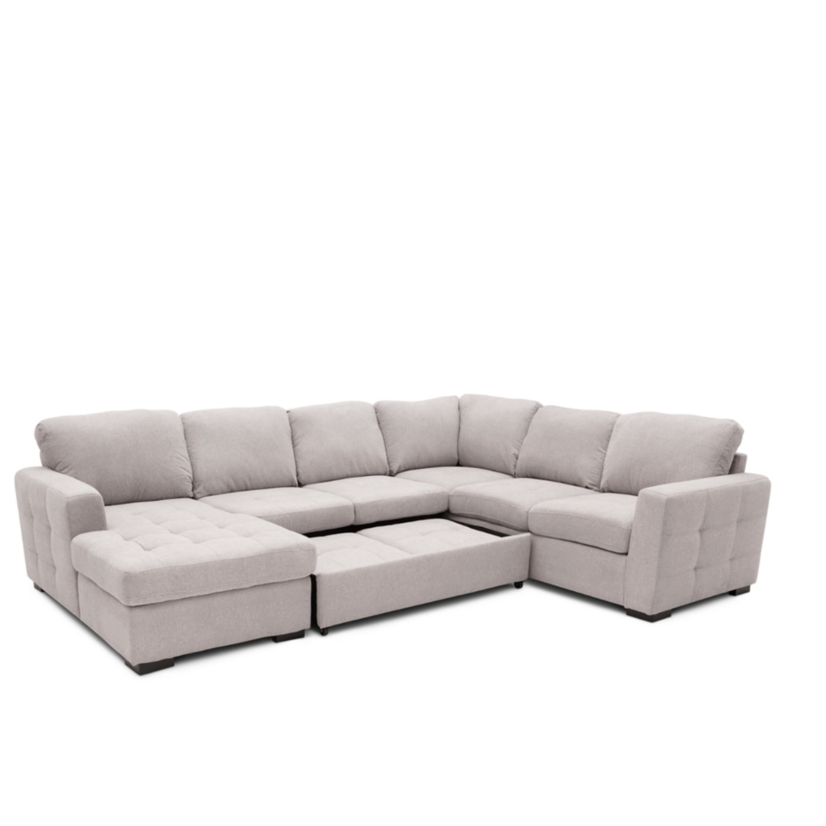 Caruso 3-Piece Fabric Sleeper Sectional