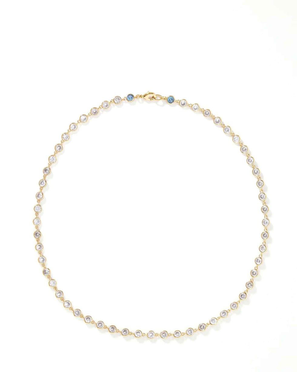 Gold-Tone Crystal Necklace