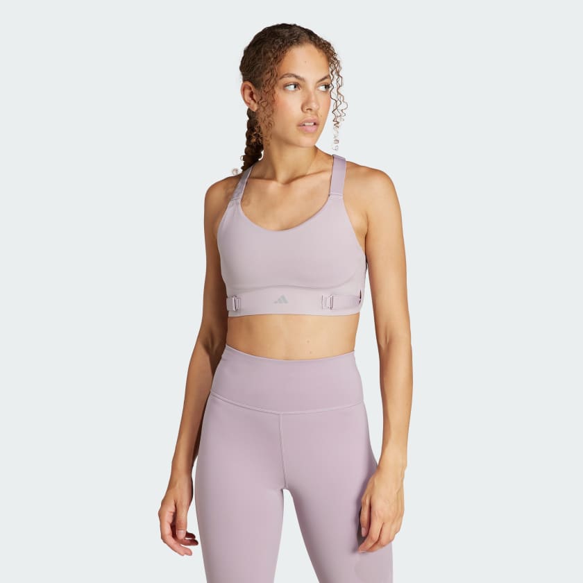Clothing - Run Pocket Medium-Support Bra - Purple