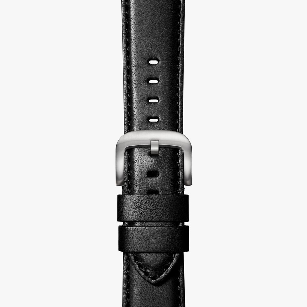 Bracelet en cuir noir pour Apple Watch