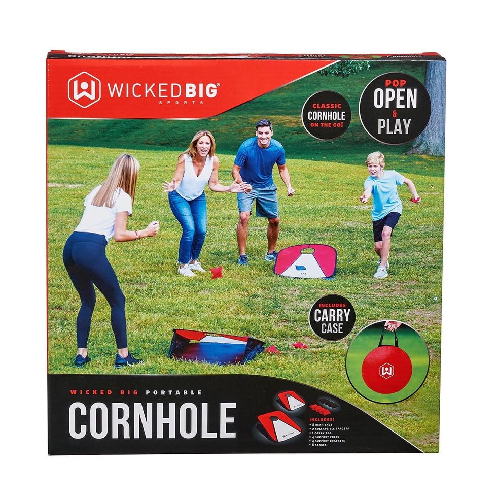 Collapsible Vinyl Cornhole Outdoor Lawn Game