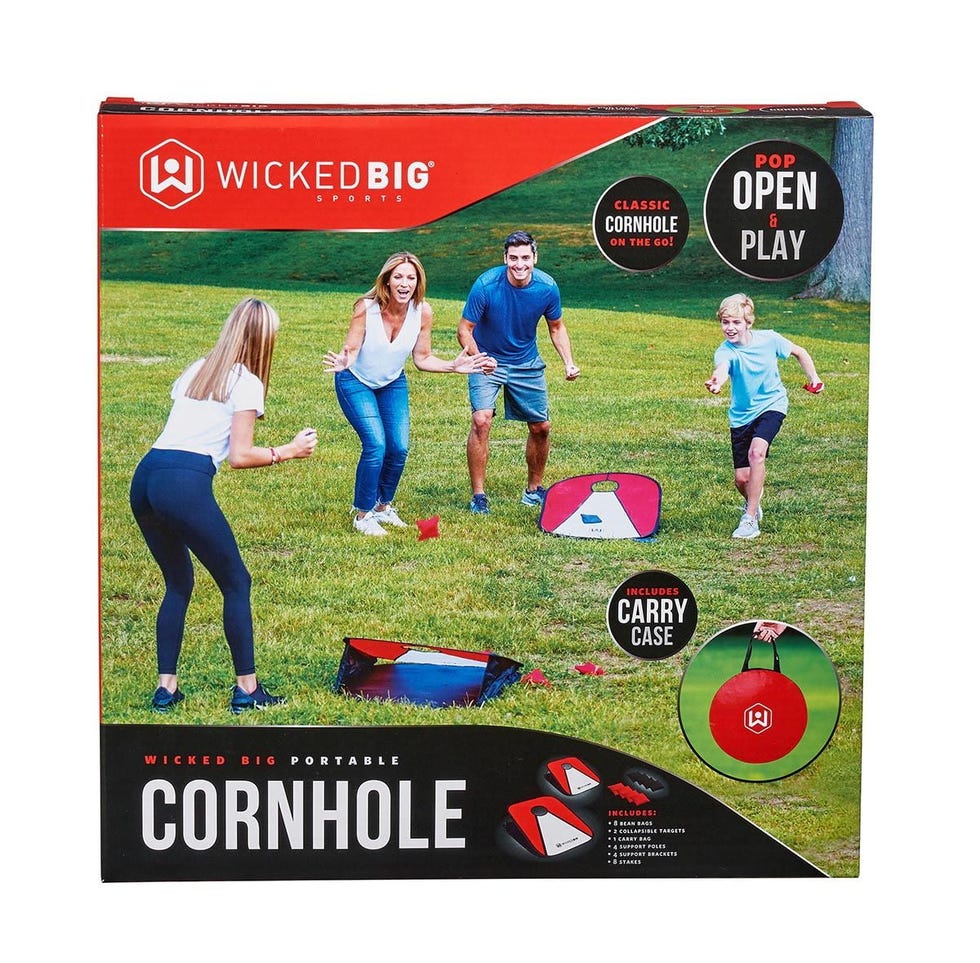 Collapsible Vinyl Cornhole Outdoor Lawn Game