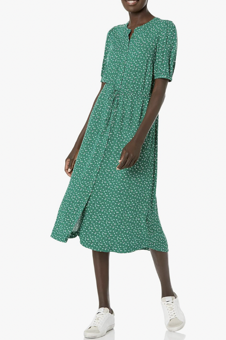 J. Crew Tiered Midi Dress with Convertible Straps in Dot - Really