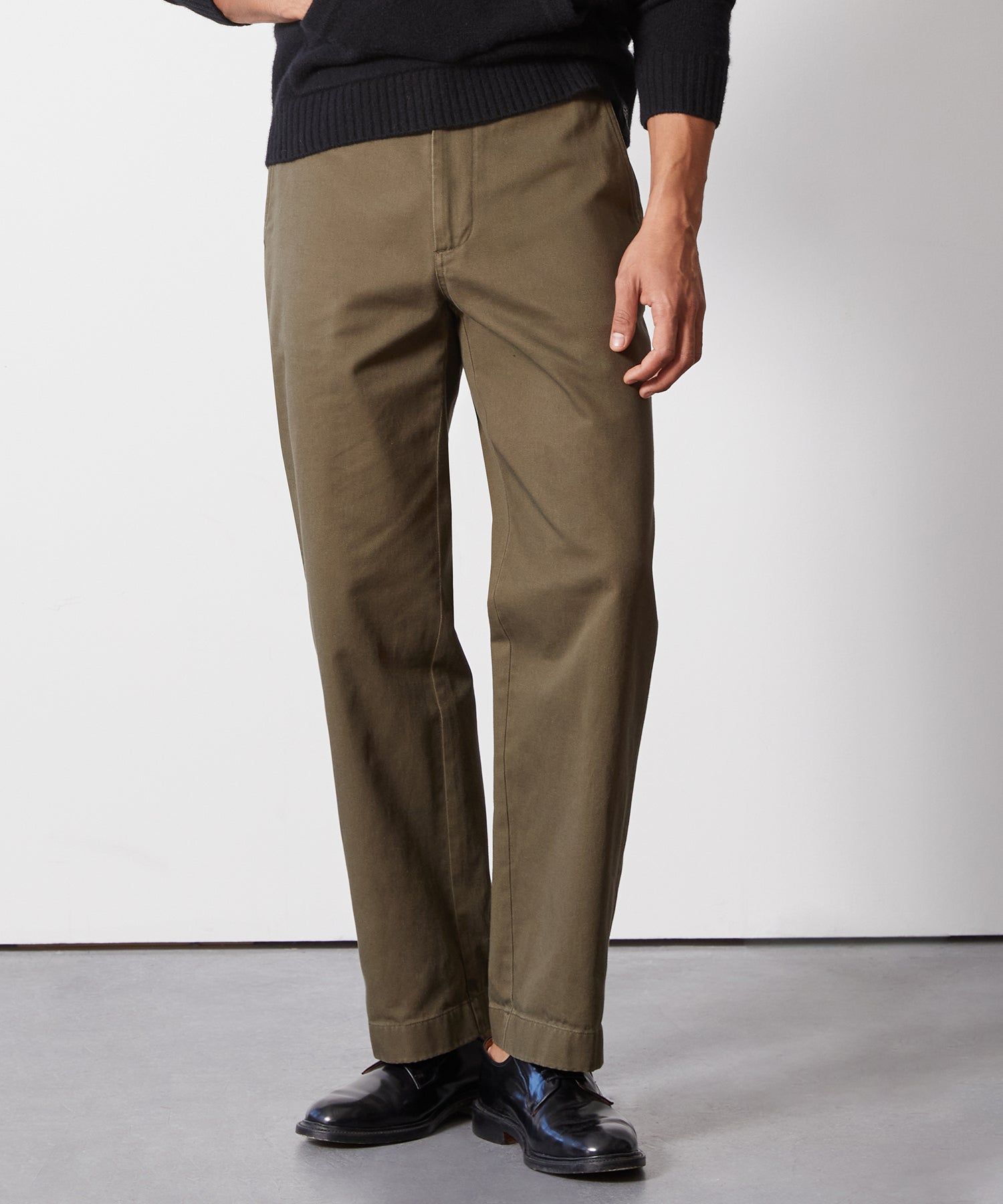 OUAT 004-GARMENT DYED WORK TROUSERS - スラックス