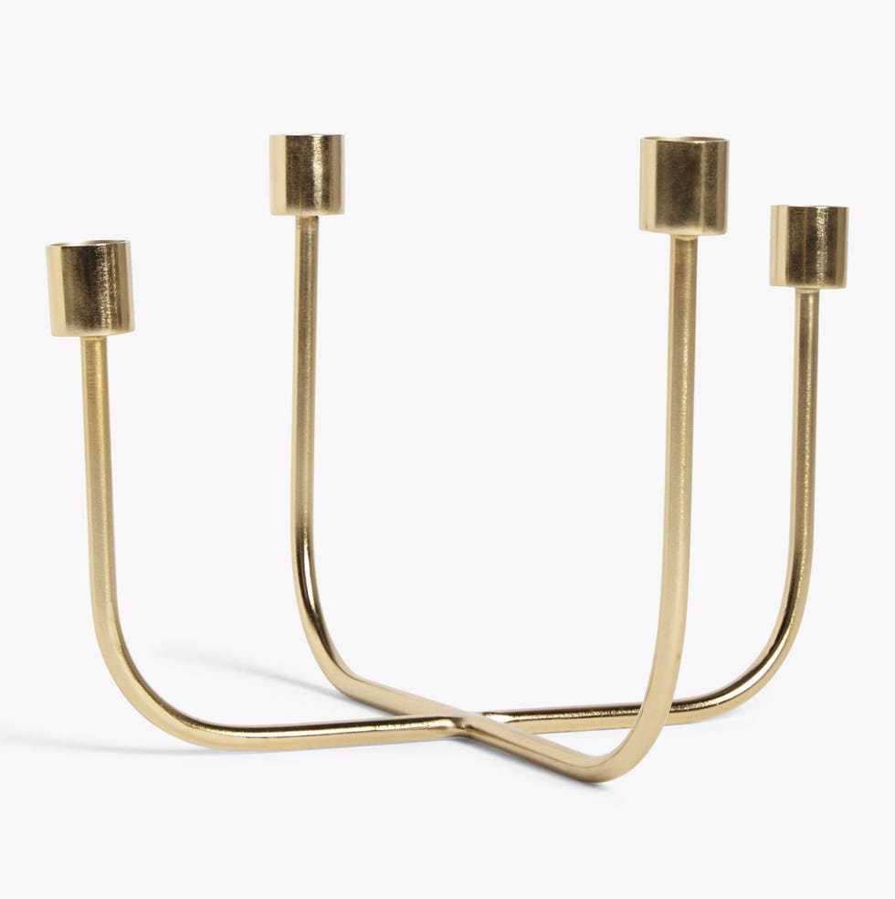 Iron 4 Bud Candle Holder Iron 4 Bud Candle Holder