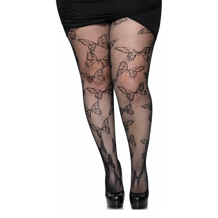 Butterfly Trail Fishnet Stockings Cosplay Fancy Tights Wedding Pantyhose 3D Butterfly  Tights 