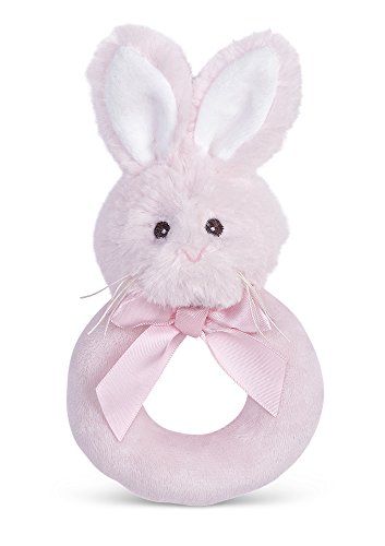 Lil' Bunny Pink Plush Ring Rattle