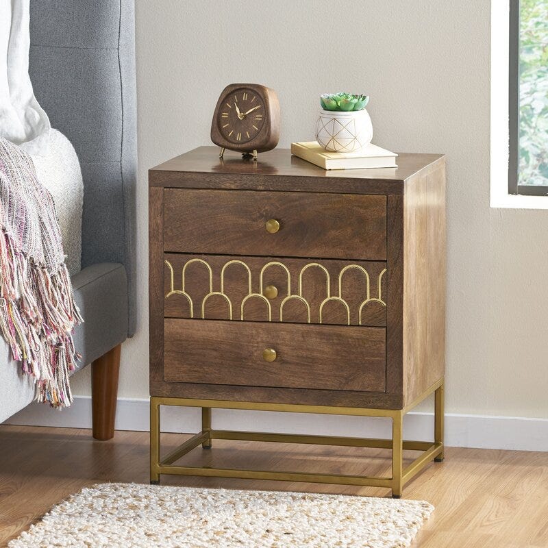 3-Drawer Nightstand