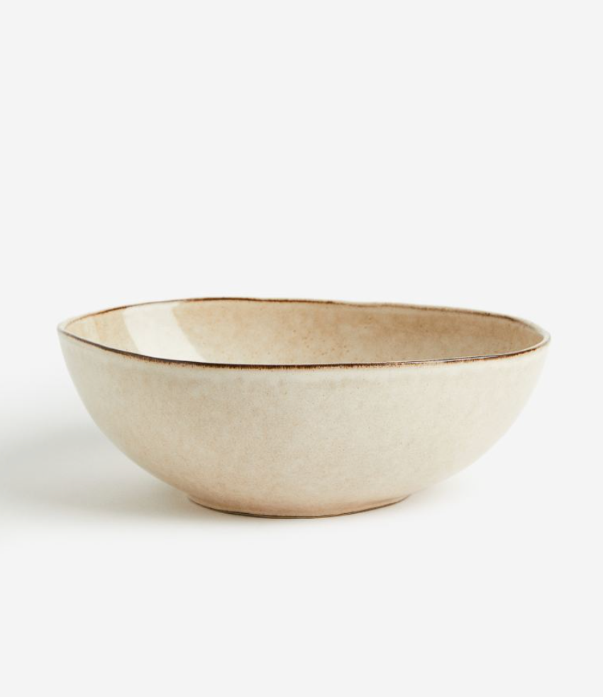 large stoneware serving bowl