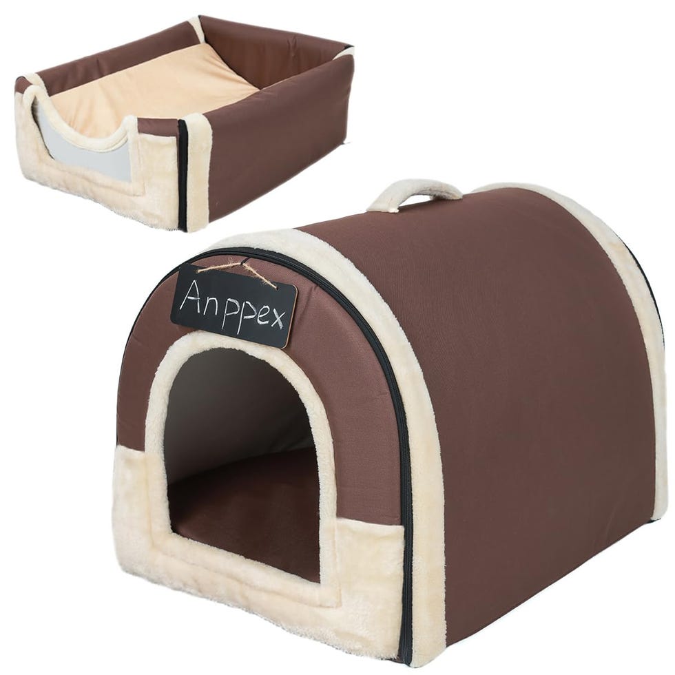 Caseta para perros pequeños 2 en 1