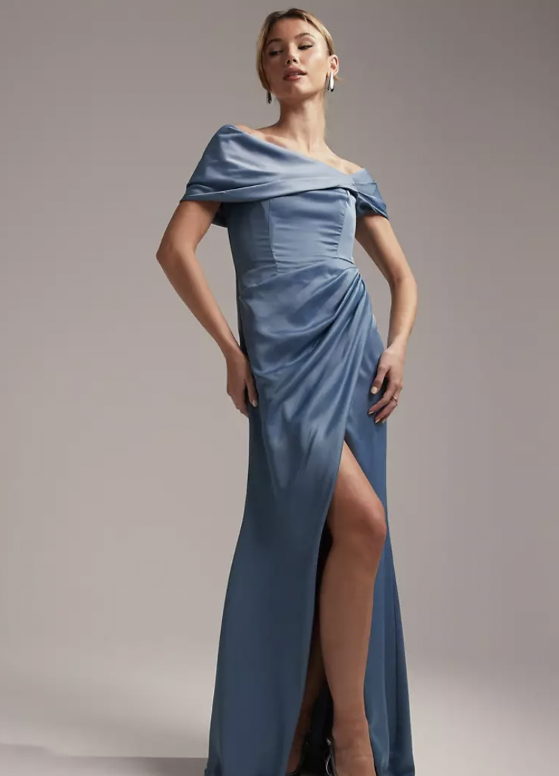 ASOS DESIGN Lace prom dress with wrap waist detail | ASOS