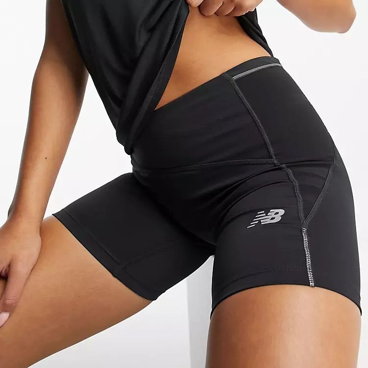 Cool Run 2 In 1 Running Shorts Blue Black Pockets Double Layer Womens Large