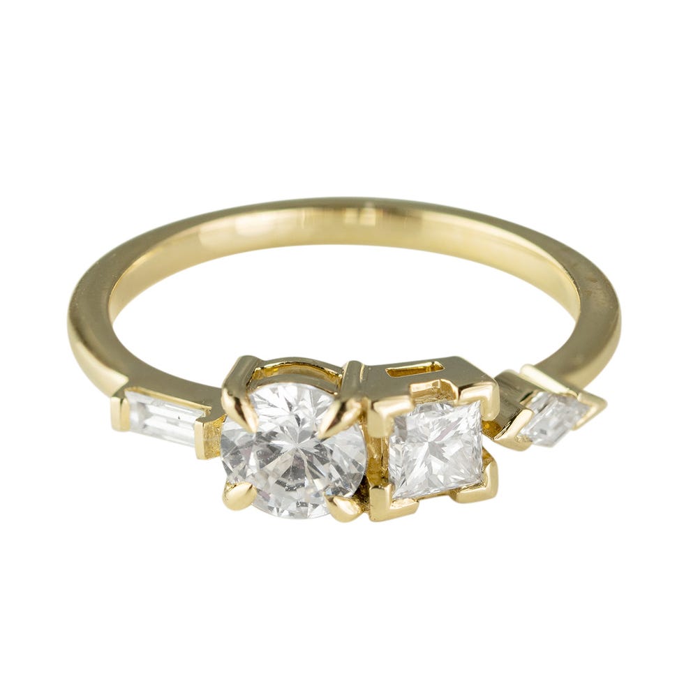 Quad Mixed Cut Diamond Ring