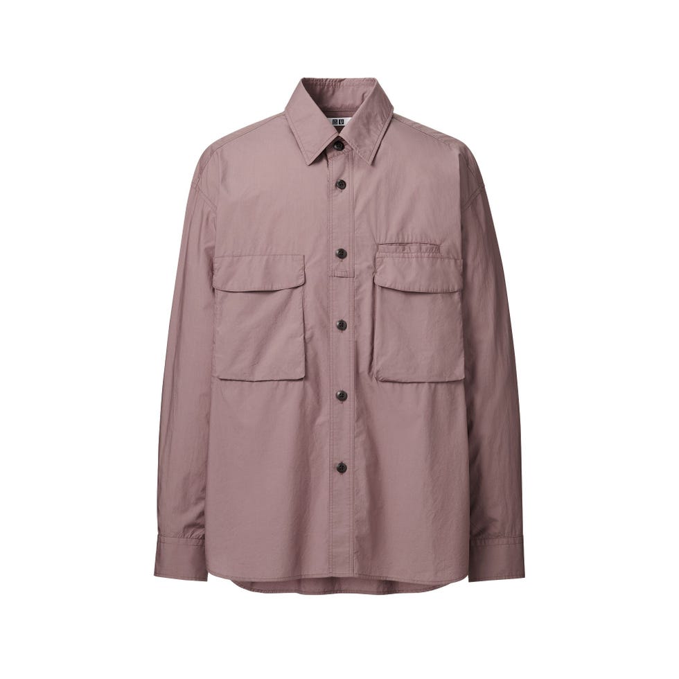 Utility Oversized Long-Sleeve Shirt