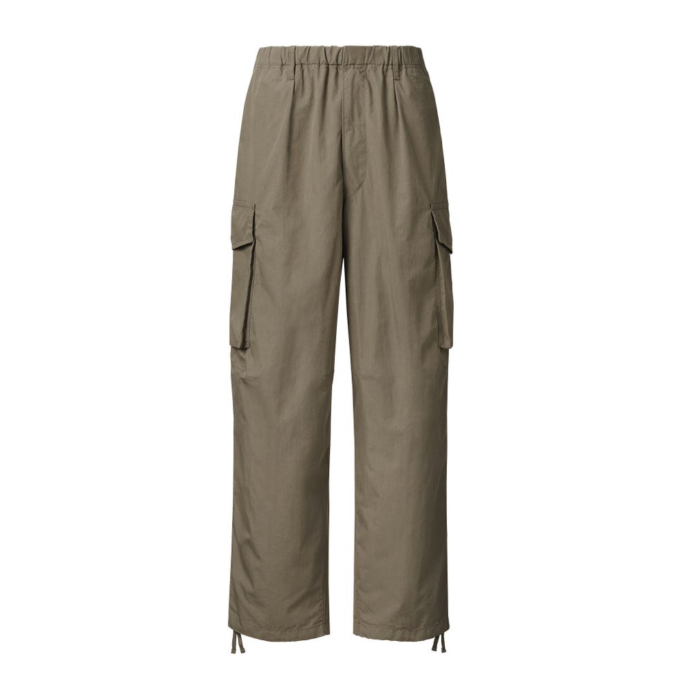 Wide-Fit Parachute Cargo Pants