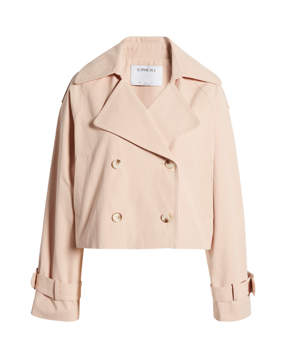 Enola Crop Trench Coat