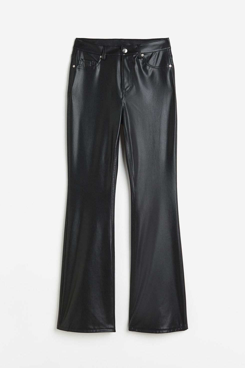 Pantaloni a zampa effetto pelle, H&M