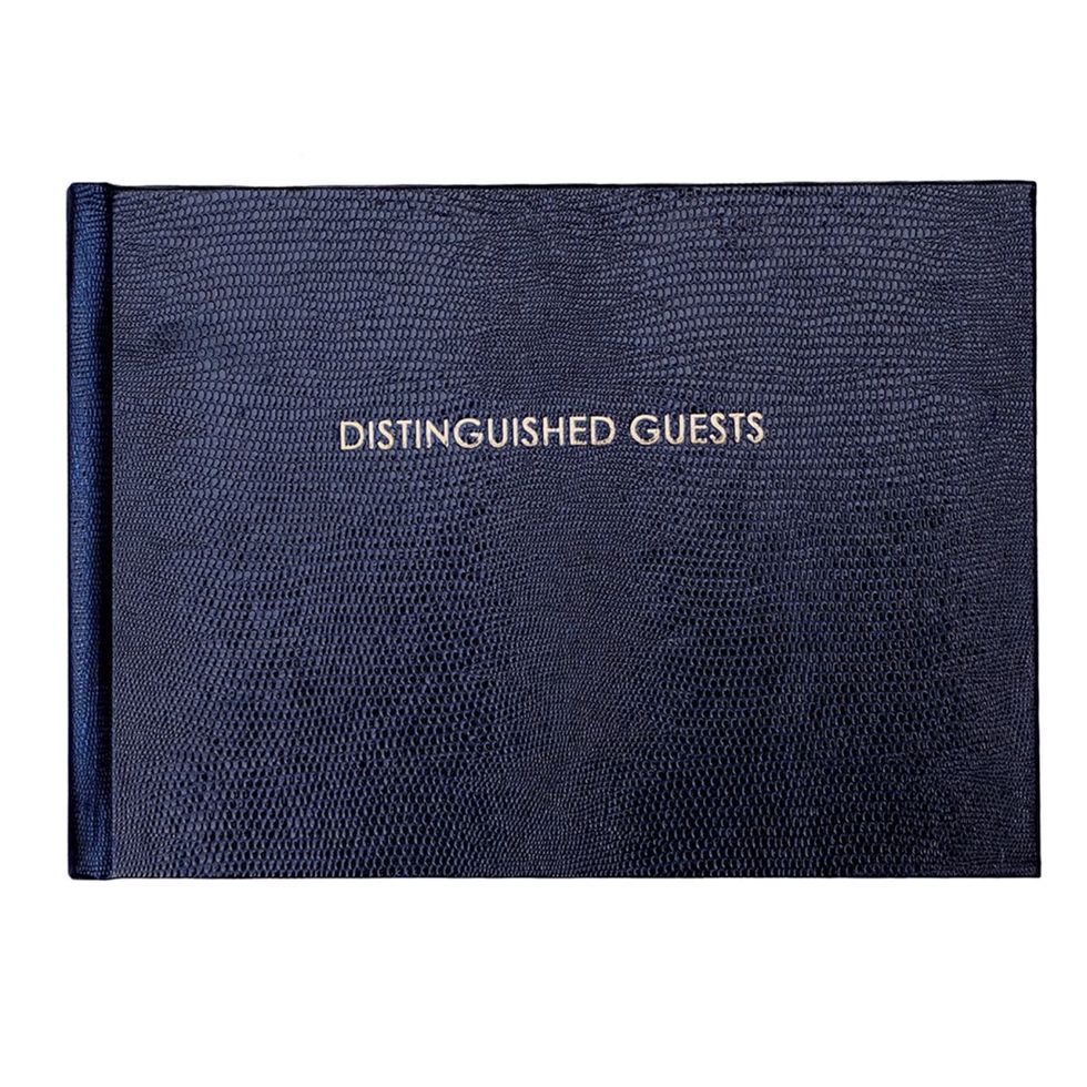 Wedding Collection Distinguished Guests Book - Navy