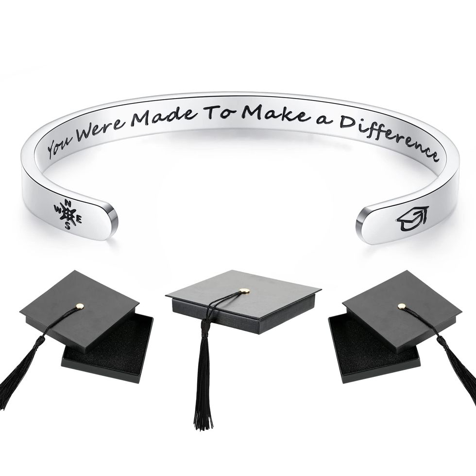 'You Were Made to Make a Difference' Cuff Bracelet