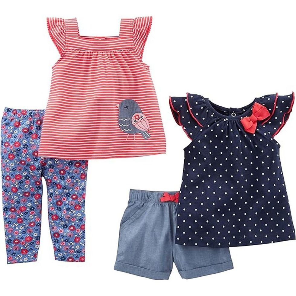 Baby Girls' 4-Piece Playwear Set