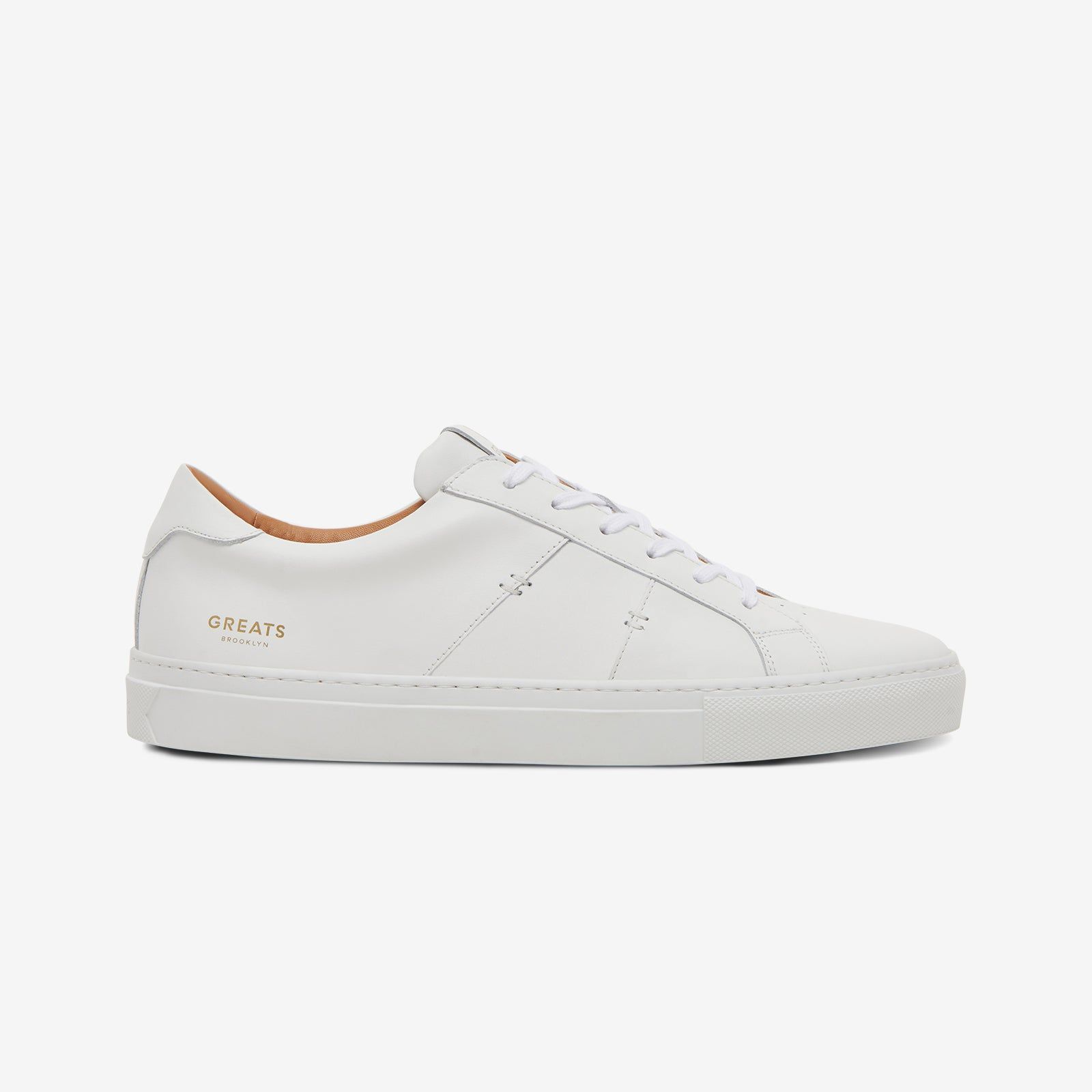 minimalist white sneakers