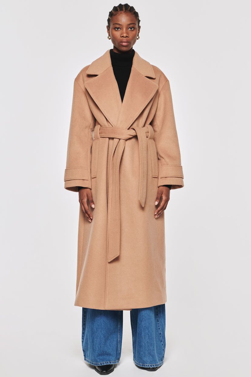 George Slouch Oversize Wool Wrap Coat