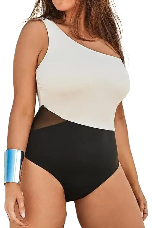 CACIQUE SWIMSUIT One Piece Cutout Built-In No-Wire Bra 14 16 20 26 LANE  BRYANT