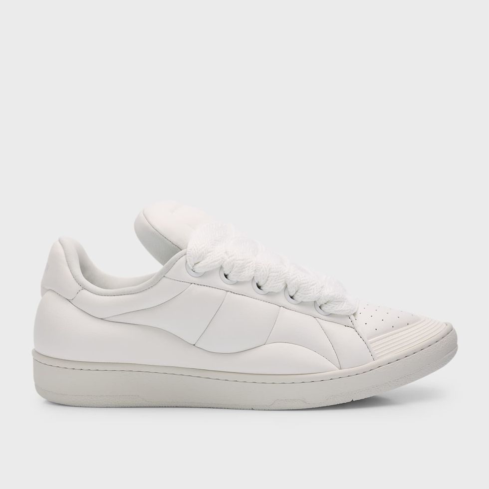 Curb Quilted Leather Jumbo-Lace Sneakers