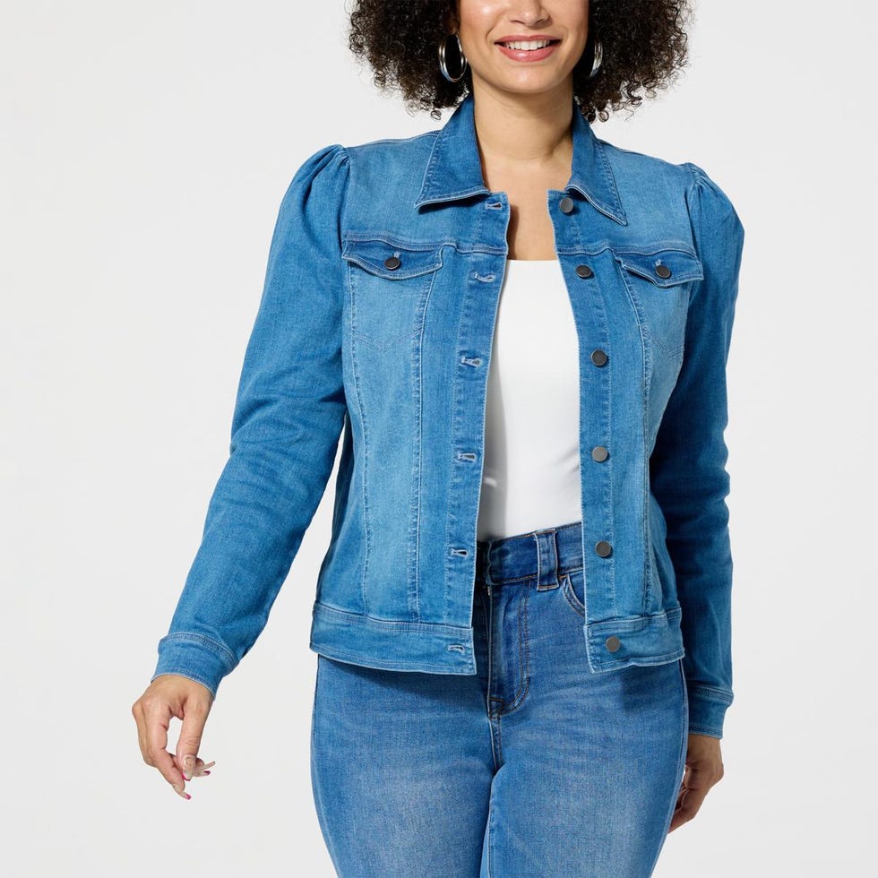 Puff Sleeve Denim Jacket