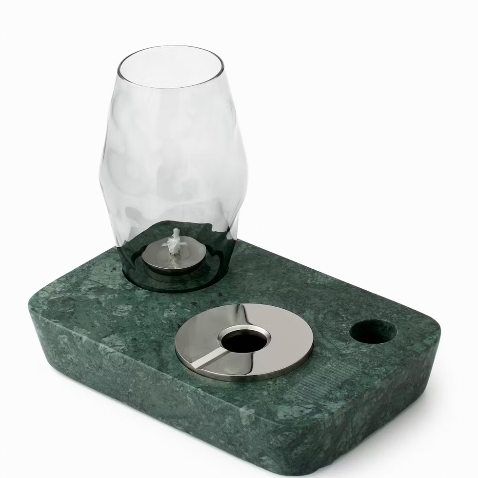 Oil Lamp and Ashtray