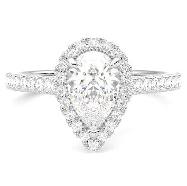 Allure Pear Diamond Engagement Ring