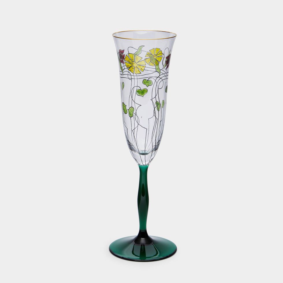 Serenade Hand-Painted Crystal Champagne Flute