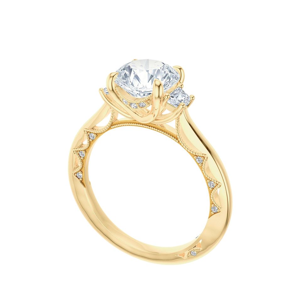 Lunetta Crescent Engagement Ring