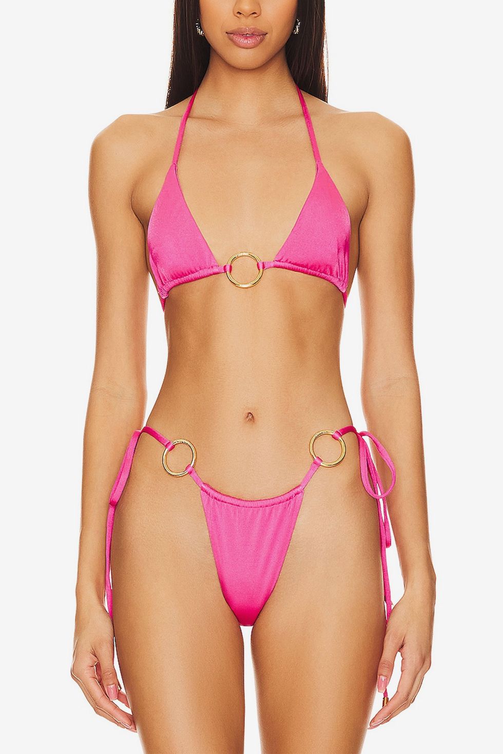 Para Praia 2023 One Shoulder Cut Out Bikini Set Female Backless