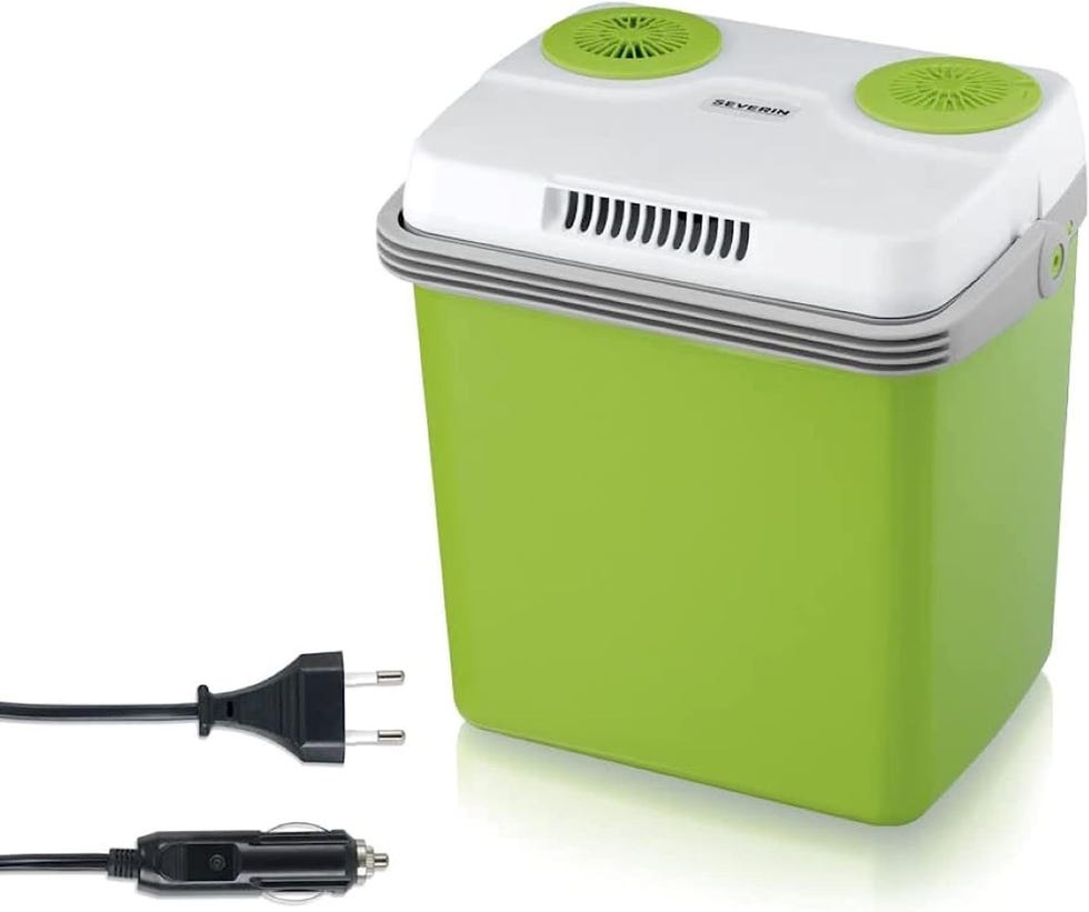 19L portable refrigerator with car cable.