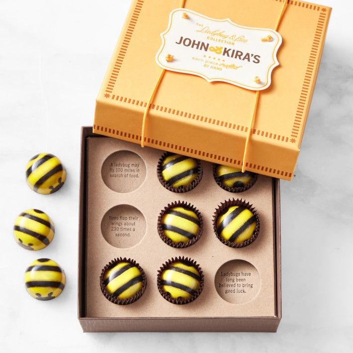 Chocolate Bumble Bees Set of 9 