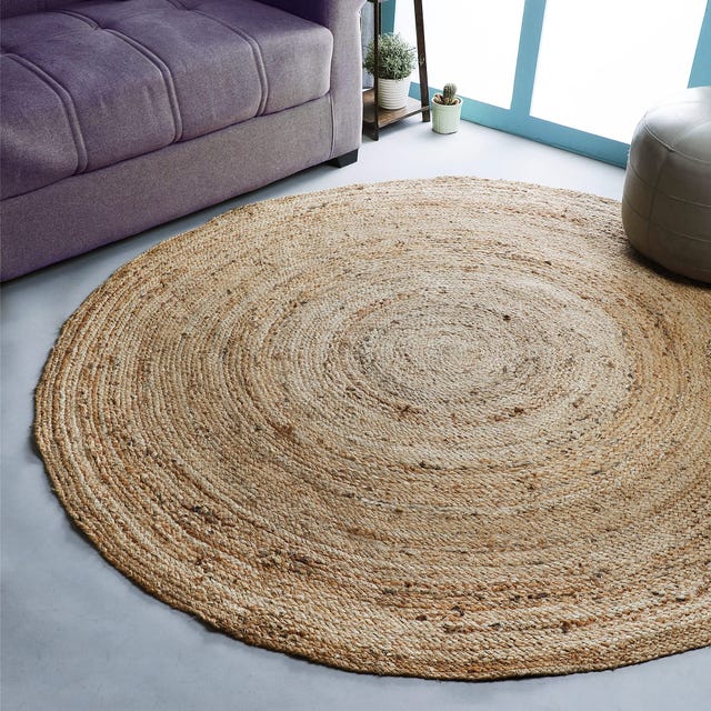 Hand Woven Jute Braided Rug