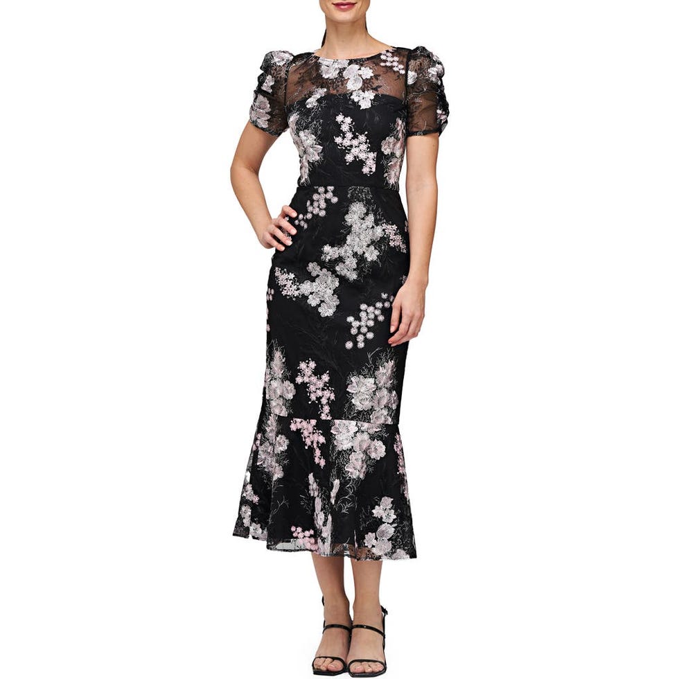 Hope Floral Embroidered Cocktail Dress 