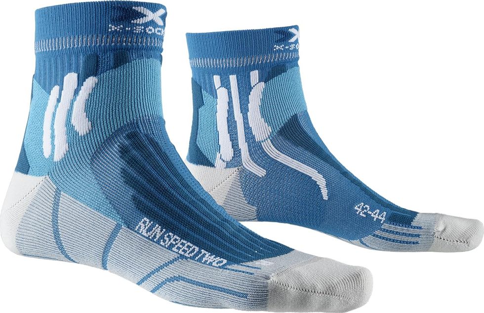 X-Socks Calzini da Corsa - Calze Running Uomo - Calze Running Donna - Super Performanti, Unisex – Adulto, Blu Acqua, 42-44