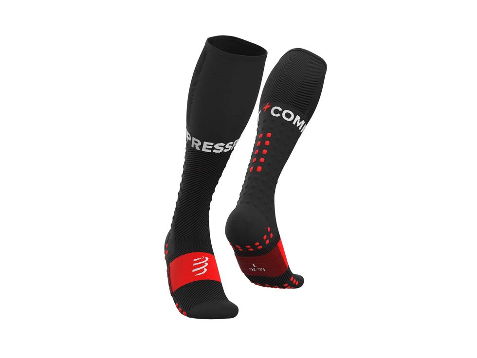Compressport Full Socks Run, Calze di Compressione Unisex-Adult, Nero, T3