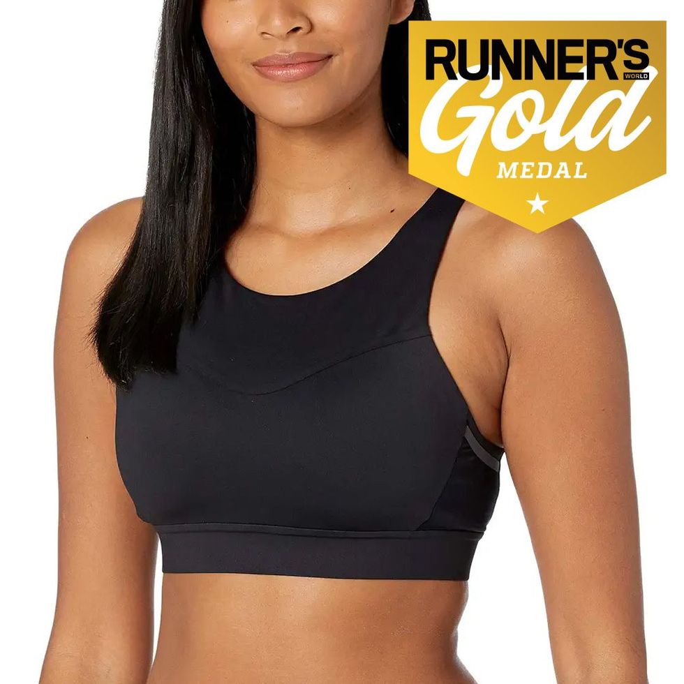 Muscle Torque Running/Workout High Impact Adjustable Sports Bra - Solid  Black