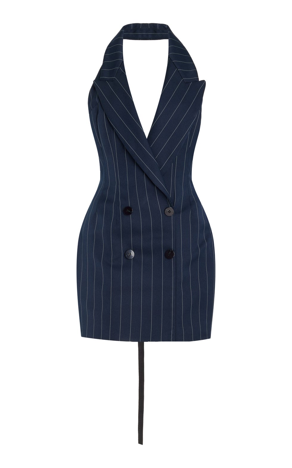 Racerback Double-Breasted Minidress
