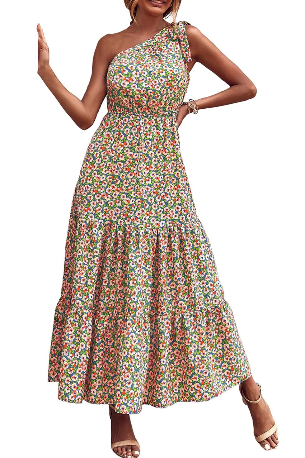 PRETTYGARDEN Floral Maxi Dress