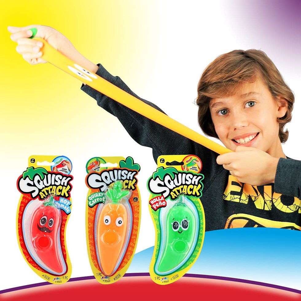 Stretchy Vegetables 'Squish Attack' Toy