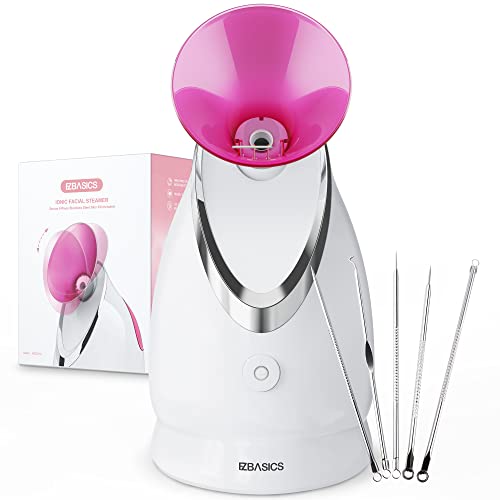 Facial Steamer with Stainless Steel Skin Kit