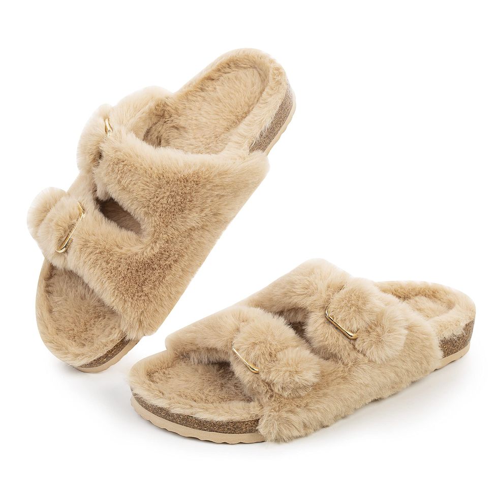 Open-Toe Slipper with Cozy Lining
