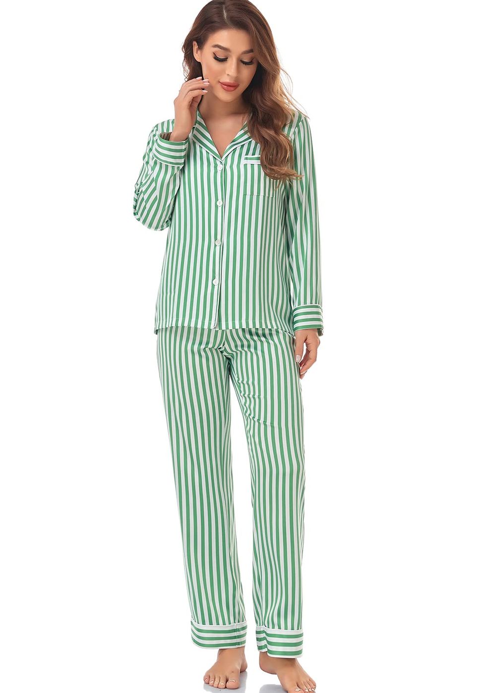 Women's Satin Pajama Set