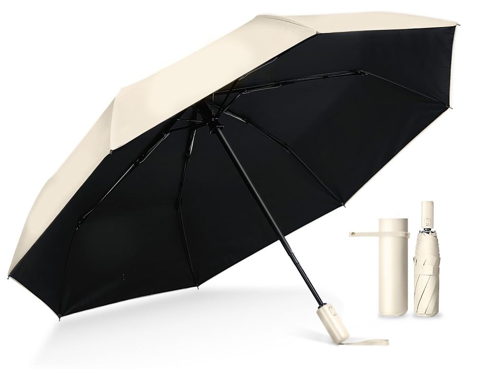 【現役皮膚科医監修】 完全遮光 UVカット率100%認証 日傘 折りたたみ傘