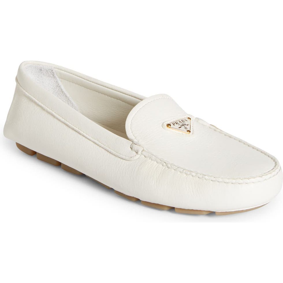 Triangle Logo Driving Loafers