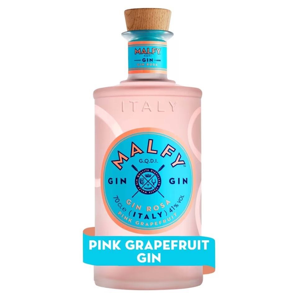 Malfy Rosa Pink Grapefruit Gin, 70cl 